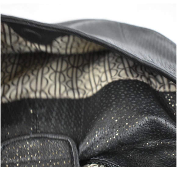 🔥🔥 $1350 BILL BLASS Lambskin Leather Hobo Latticework Laser-cut - Picture 4 of 6